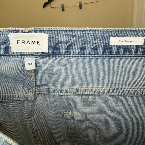 Straight Fit Paint Jeans by Frame - Picture 4 of 6